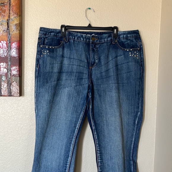 Inc denim Regular Fit Embellish skinny leg jeans size 22w - Picture 2 of 7